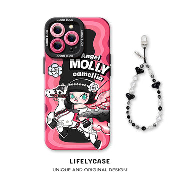 iPhone beads series | Cute Cartoon Liquid Silicone Phone Case