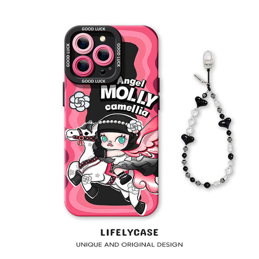 iPhone beads series | Cute Cartoon Liquid Silicone Phone Case