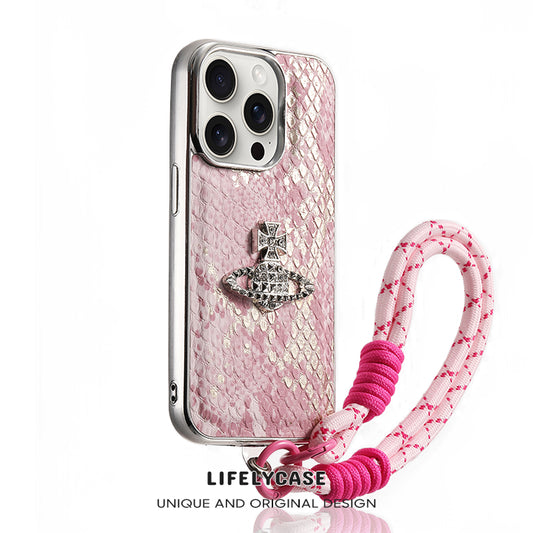 iPhone Lanyard Series | Vivienne Westwood Luxury Design Snake Print Phone Case