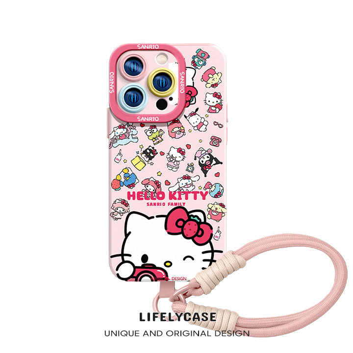 iPhone Lanyard Series | Hello Kitty Co-Branded Cartoon Phone Case