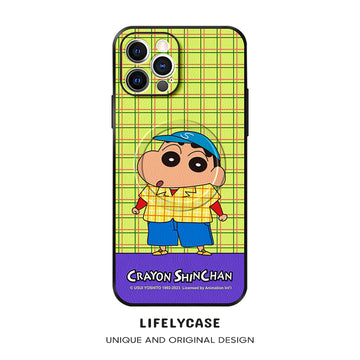 iPhone MagSafe Series | Crayon Shin-chan Cartoon Leather Phone Case