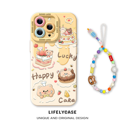 iPhone beads series | Butter Bear Liquid Silicone Phone Case