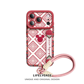 iPhone Wristband Series | Cute Cartoon Liquid Silicone Phone Case