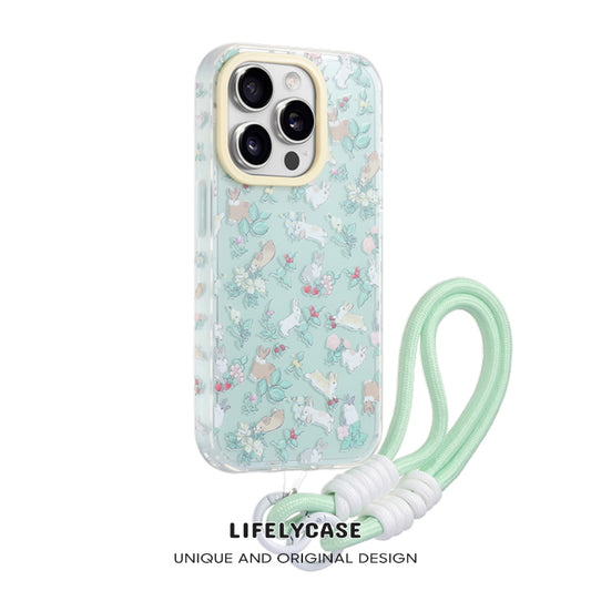 iPhone Lanyard Series | Cartoon Color Phone Case