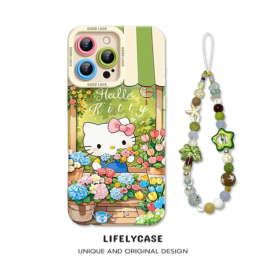 iPhone beads series | Hello Kitty Liquid Silicone Phone Case