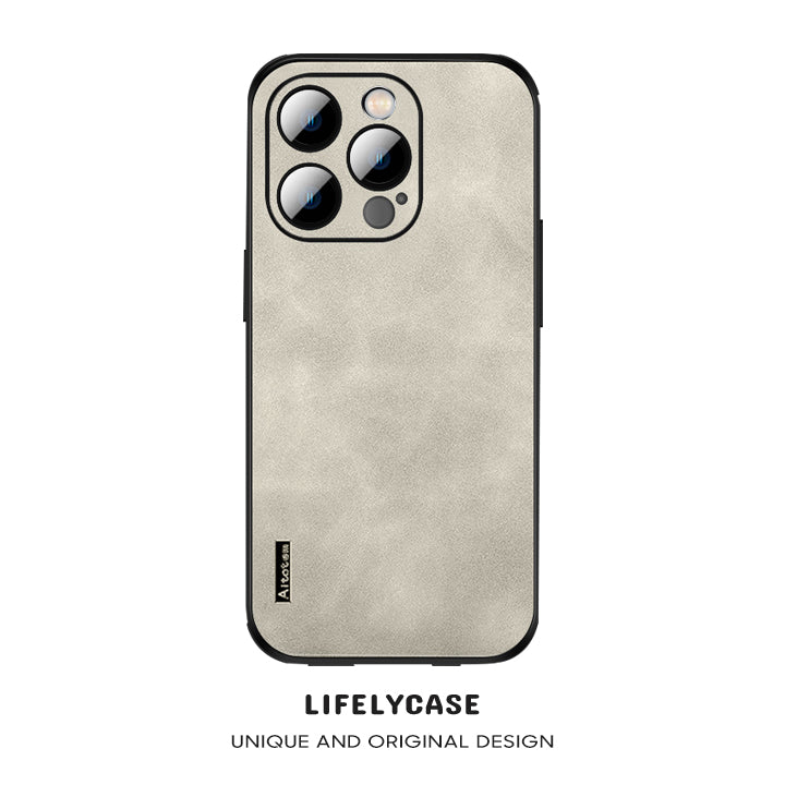 iPhone Series | Matte Leather Phone Case
