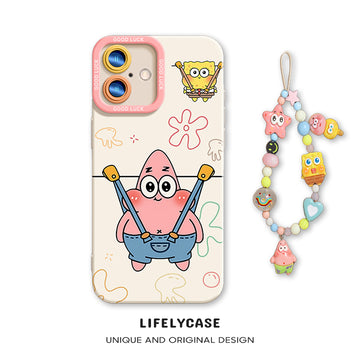 iPhone beads series | The Real-Life SpongeBob & Patrick Star Liquid Silicone Phone Case