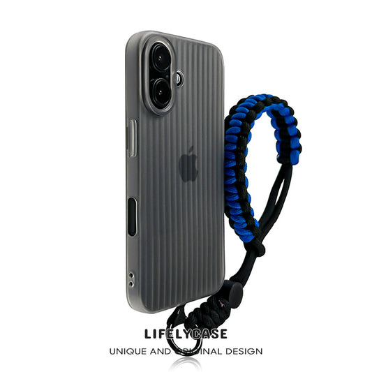 iPhone Lanyard Series | Frosted Corrugated Design Phone Case