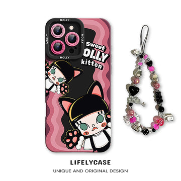 iPhone beads series | Cute Cartoon Liquid Silicone Phone Case