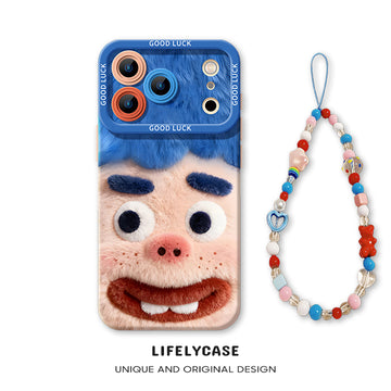 iPhone beads series | Cartoon Liquid Silicone Phone Case
