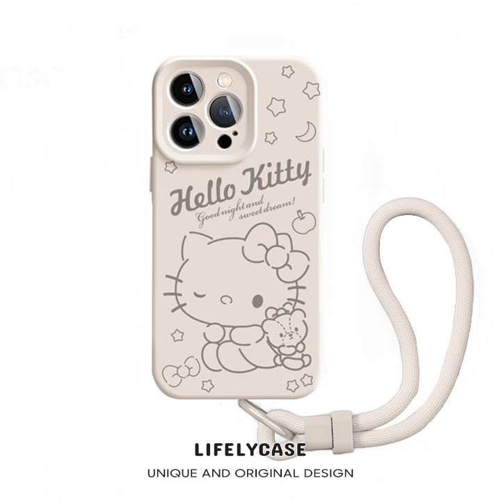 iPhone Lanyard Series | Hello Kitty Liquid Silicone MagSafe Phone Case