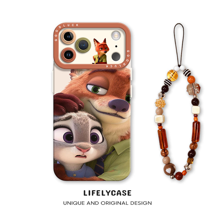 iPhone beads series | Cute Cartoon Liquid Silicone Phone Case