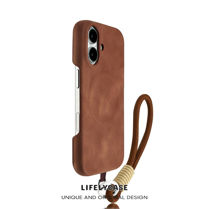 iPhone Lanyard Series | MagSafe Magnetic Leather Phone Case