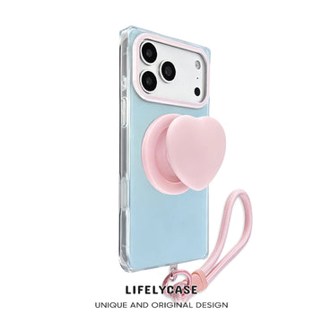 iPhone Lanyard Series | Candy Color MagSafe Case with 3D Heart Grip