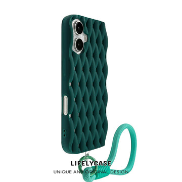 iPhone Lanyard Series | Woven Soft Liquid Silicone Phone Case