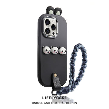 iPhone Lanyard Series | Cute 3D Panda Cartoon Phone Case