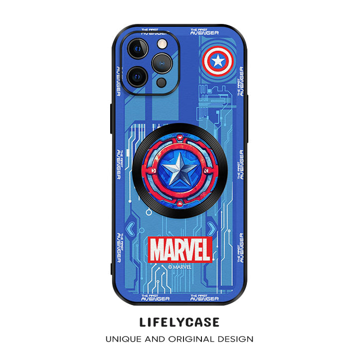 iPhone MagSafe Series | Marvel Cartoon Leather Phone Case