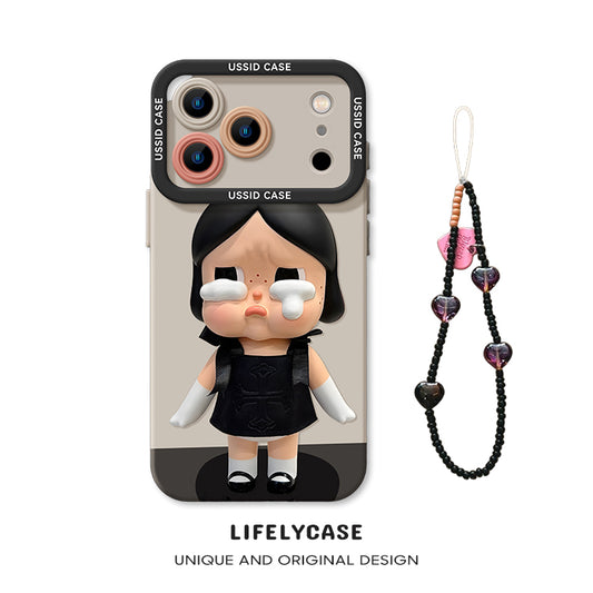 iPhone beads series | Cute Crying Baby Liquid Silicone Phone Case