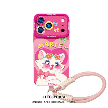 iPhone Lanyard Series | Marie Cat Co-Branded Cartoon Phone Case
