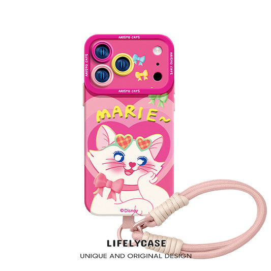 iPhone Lanyard Series | Marie Cat Co-Branded Cartoon Phone Case