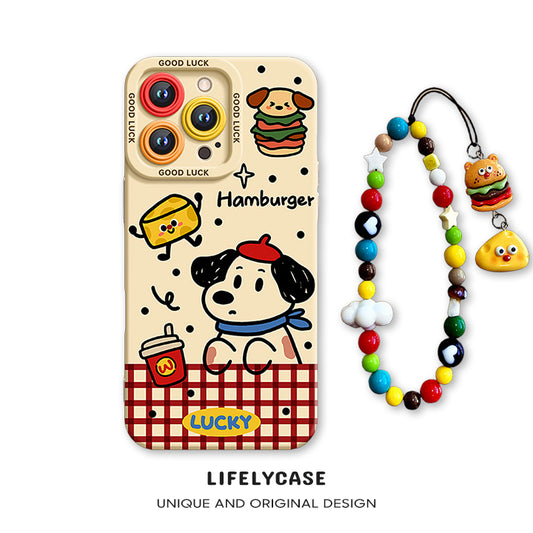 iPhone beads series | Hamburger Cartoon Phone Case