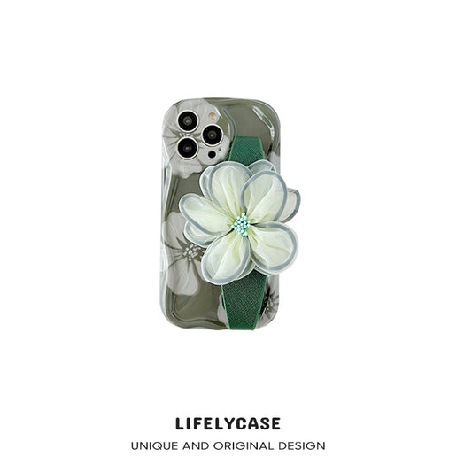 iPhone Lanyard Series | Floral design wristband phone case