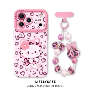 iPhone beads series | Hello Kitty Liquid Silicone Phone Case