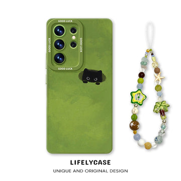 Samsung Series | "Kitten on the Grass" Liquid Silicone Phone Case