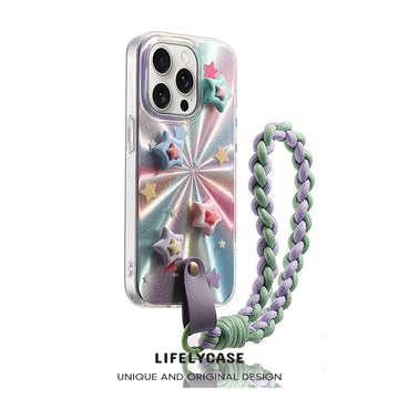 iPhone Lanyard Series | 3D Star Laser Phone Case