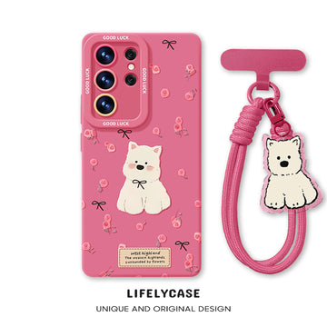 Samsung Series | Cute Puppy Liquid Silicone Phone Case