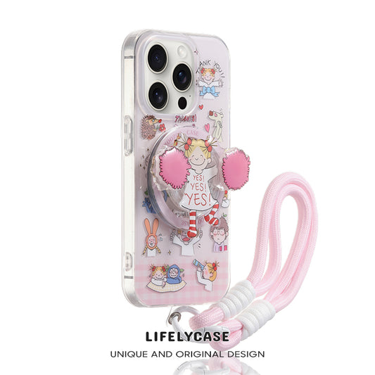 iPhone Lanyard Series | Cartoon Color Phone Case
