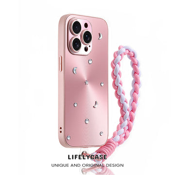 iPhone Lanyard Series | Electroplating Aurora Series Mobile Phone Case