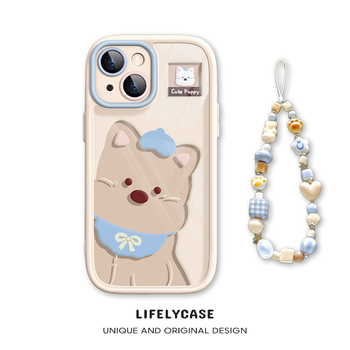iPhone beads series | Cute Cartoon Liquid Silicone Phone Case