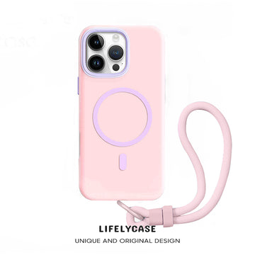 iPhone Lanyard Series | Dopamine Contrast Color Design Magsafe Phone Case