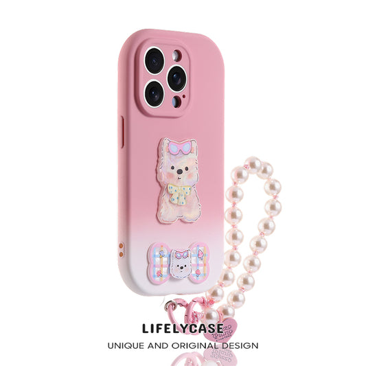 iPhone Lanyard Series | Liquid Silicone Cartoon Phone Case