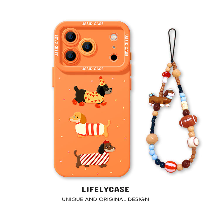 iPhone beads series | Dachshund Design Liquid Silicone Phone Case