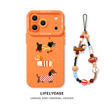 iPhone beads series | Dachshund Design Liquid Silicone Phone Case