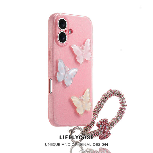 iPhone Lanyard Series | Pink Cartoon Phone Case