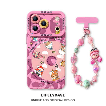 iPhone beads series | Cartoon Liquid Silicone Phone Case