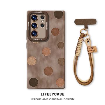 Samsung Series | Polka-Dot Design Liquid Silicone Phone Case
