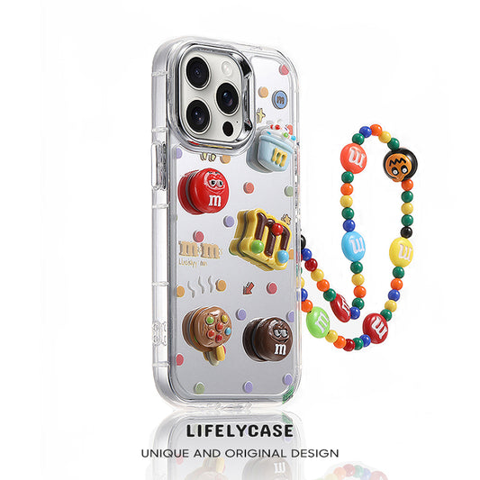 iPhone Lanyard Series | Mirror M&M's Phone Case