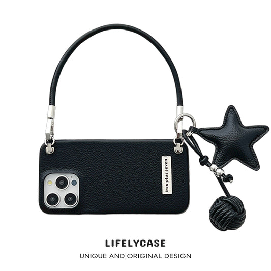 iPhone Lanyard Series | Genuine Leather Phone Case, Free Star Accessories