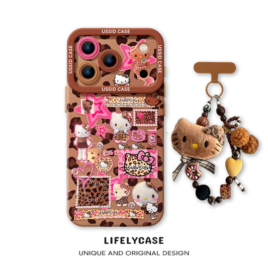 iPhone beads series | Hello Kitty Liquid Silicone Phone Case