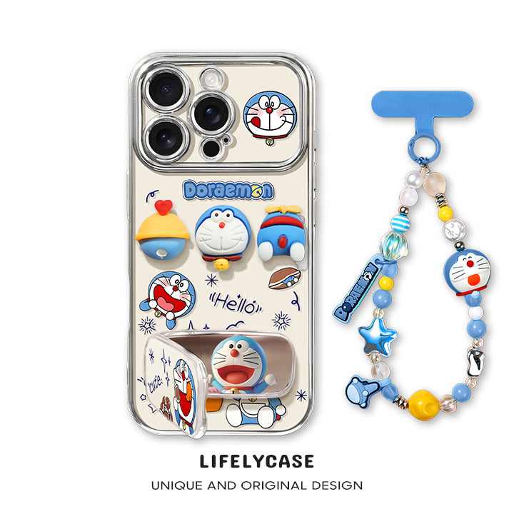 iPhone beads series | Doraemon Liquid Silicone Phone Case