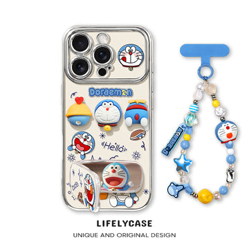 iPhone beads series | Doraemon Liquid Silicone Phone Case