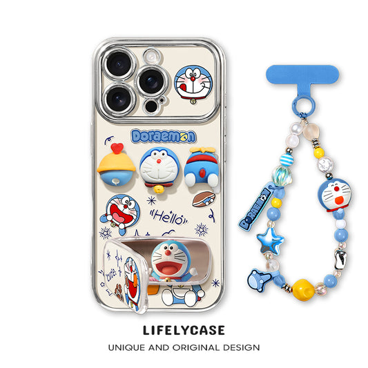 iPhone beads series | Doraemon Liquid Silicone Phone Case