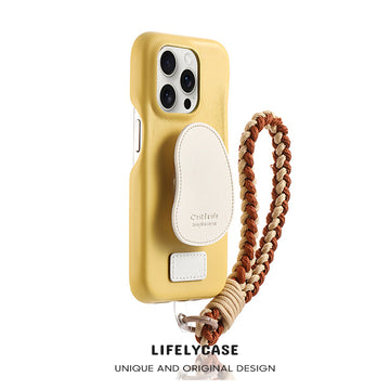 iPhone Lanyard Series | Leather Stand Phone Case