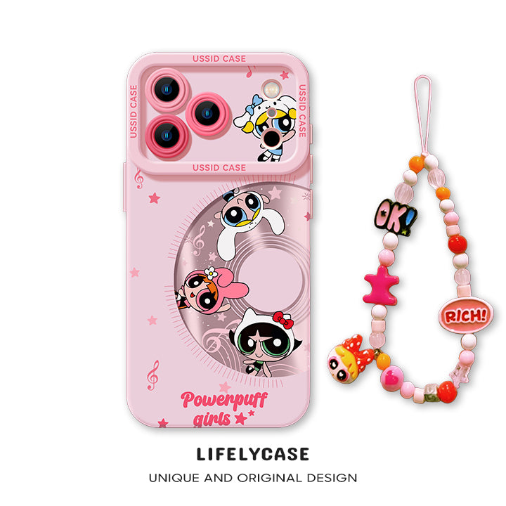 iPhone beads series | The Powerpuff Girls Liquid Silicone Phone Case