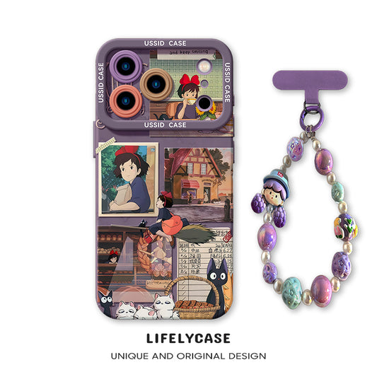 iPhone beads series | Cartoon Design Liquid Silicone Phone Case