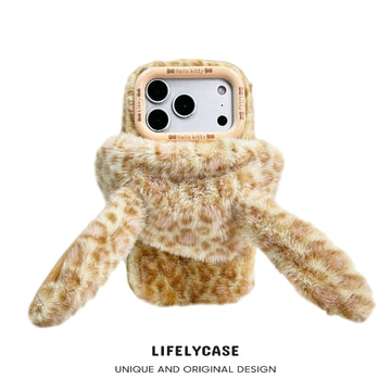 iPhone Series | Lop-Eared Rabbit Hat Plush Phone Case